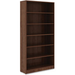 Lorell Walnut Laminate Bookcase (LLR99792) Product Image 