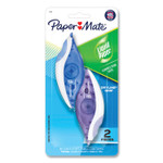 Paper Mate Liquid Paper DryLine Grip Correction Tape, Blue/Purple Applicators, 0.2" x 335",  2/Pack Product Image 