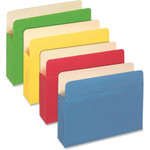 Pendaflex File Pockets, 3-1/2 Exp, Ltr, 800 Shts, 25/BX, Assorted (PFX1524EASST) View Product Image