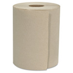 GEN Hardwound Roll Towels, 1-Ply, 8" x 600 ft, Natural, 12 Rolls/Carton View Product Image