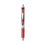 Pentel EnerGel RTX Gel Pen, Retractable, Medium 0.7 mm, Red Ink, Red/Gray Barrel, 3/Pack