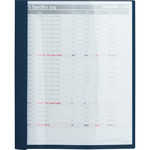 Business Source Letter Report Cover - 1/2" Folder Capacity - 8 1/2" x 11" - 100 Sheets Capacity - 3 x Prong Fastener(s) - Clear, Dark Blue - Durable, Non-stick, Heavy Duty, Water Resistant, Textured Business Source Letter Report Cover - 1/2" Folder Capacity - 8 1/2" x 11" - 100 Sheets Capacity - 3 x Prong Fastener(s) - Clear, Dark Blue - Durable, Non-stick, Heavy Duty, Water Resistant, Textured