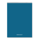 TOPS Docket Ruled Wirebound Pad with Cover, Wide/Legal Rule, Blue Cover, 70 White 8.5 x 11.75 Sheets (TOP63631) View Product Image