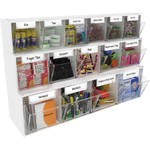 Deflecto Tilt Bin Interlocking Multi-Bin Storage Organizer (DEF20403OP) View Product Image