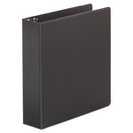 Universal Economy Non-View Round Ring Binder, 3 Rings, 2" Capacity, 11 x 8.5, Black (UNV34401) View Product Image