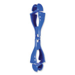 ergodyne Squids 3400 Dual Clip Glove Clip Holder, 1 x 1 x 6.5, Acetal Copolymer, Blue, Ships in 1-3 Business Days (EGO19117) View Product Image