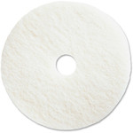 Genuine Joe Floor Pads, f/Polishing, 13", 5/CT, White (GJO90513) View Product Image