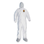 KleenGuard A45 Liquid and Particle Protection Surface Prep/Paint Coveralls, Large, White, 25/Carton (KCC48973) View Product Image