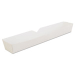 SCT Footlong Hot Dog Tray, 10.25 x 1.5 x 1.25, White, Paper, 500/Carton (SCH0711) View Product Image
