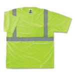 ergodyne GloWear 8289 Class 2 Hi-Vis T-Shirt, Polyester, Lime, Large ergodyne GloWear 8289 Class 2 Hi-Vis T-Shirt, Polyester, Lime, Large