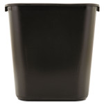 Rubbermaid Commercial Deskside Plastic Wastebasket, 7 gal, Plastic, Black (RCP295600BK) View Product Image