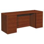 HON 10700 Kneespace Credenza, Full Height Pedestals, 72w x 24d x 29.5h, Cognac