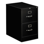 HON 310 Series Vertical File, 2 Legal-Size File Drawers, Black, 18.25" x 26.5" x 29"