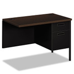 HON Metro Classic Series Workstation Return, Right, 42w x 24d x 29.5h, Mocha/Black