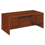 HON 10700 Series Double Pedestal Desk with Three-Quarter Height Pedestals, 72" x 36" x 29.5", Cognac HON 10700 Series Double Pedestal Desk with Three-Quarter Height Pedestals, 72" x 36" x 29.5", Cognac
