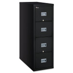 FireKing Patriot by FireKing Insulated Fire File, 1-Hour Fire Protection, 4 Legal-Size File Drawers, Black, 20.75" x 31.63" x 52.75"