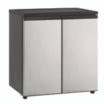 Avanti 5.5 CF Side by Side Refrigerator/Freezer, Black/Platinum