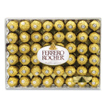 FERRERO ROCHER Hazelnut Chocolate Diamond Gift Box, 21.2 oz, 48 Pieces