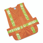 AbilityOne 8415015984873, SKILCRAFT Safety Vest--Class 2 ANSI 107 2010 Compliant, One Size Fits All, Orange
