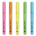 TRU RED Pen Style Chisel Tip Highlighter, Assorted Ink Colors, Chisel Tip, Assorted Barrel Colors, 5/Pack