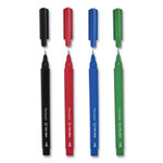 TRU RED Permanent Marker, Pen-Style, Extra-Fine Needle Tip, Assorted Colors, 5/Pack