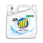 All Ultra Free Clear Liquid Detergent, Unscented, 141 oz Bottle, 4/Carton