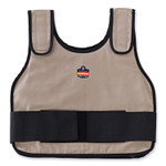 ergodyne Chill-Its 6235 Standard Phase Change Cooling Vest, Cotton, Large/X-Large, Khaki