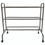 Champion Sports Powder-Coated Ball Cart, Metal, 132 lb Capacity, 17 x 41 x 41, Silver