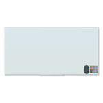 U Brands Floating Glass Dry Erase Board, 70 x 35, White (UBR3978U0001) View Product Image