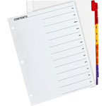 Business Source Index Dividers, Jan-Dec, 3HP, Letter, 12/ST, Multi (BSN21906) View Product Image