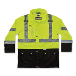 ergodyne GloWear 8386 Class 3 Hi-Vis Outer Shell Jacket, Polyester, 5X-Large, Lime