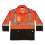 ergodyne GloWear 8386 Class 3 Hi-Vis Outer Shell Jacket, Polyester, X-Large, Orange