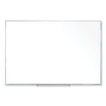 Ghent Non-Magnetic Whiteboard with Aluminum Frame, 60.63" x 48.47", White Surface, Satin Aluminum Frame