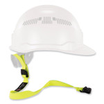ergodyne Squids 3155 Elastic Lanyard with Clamp, 2 lb Max Working Capacity, 18" to 48" Long, Lime