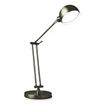 OttLite Wellness Series Refine LED Desk Lamp, 27" High, Antiqued Brass
