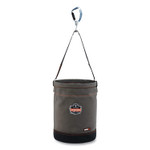 ergodyne Arsenal 5940 Swiveling Carabiner Canvas Hoist Bucket, 150 lb, Gray