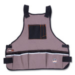 ergodyne Arsenal 5700 16-Pocket Apron, 16 Compartments, 20.8 x 23.6, Canvas, Gray