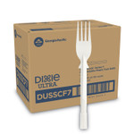 Dixie SmartStock Tri-Tower Dispensing System Cutlery, Heavyweight Fork, Plastic, Natural, 40/Pack, 24 Packs/Carton