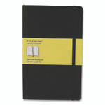 Moleskine Hard Cover Notebook, 1-Subject, Quadrille Rule, Black Cover, (120) 8.25 x 5 Sheets
