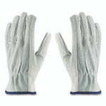 PIP Top-Grain Leather Drivers Gloves with Shoulder-Split Cowhide Leather Back, X-Large, Gray