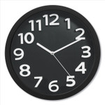 Victory Light Wall Clock with Raised Numerals and Silent Sweep Dial, 13" Overall Diameter, Black Case, Black Face, 1 AA (sold separately) Victory Light Wall Clock with Raised Numerals and Silent Sweep Dial, 13" Overall Diameter, Black Case, Black Face, 1 AA (sold separately)