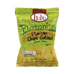 Lul Platanitos Plantain Chips, 2.5 oz/Pack, 30 Packs/Carton