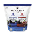 BROOKSIDE Dark Chocolate Fruit, Acai Blueberry and Pomegranate, 30 Pouches/Carton