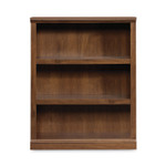 Sauder Select Collection Bookcase, Three-Shelf, 35.27w x 13.3d x 43.78h, Oiled Brown