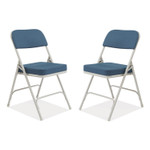 NPS 3200 Series Fabric Dual-Hinge Folding Chair, Supports Up to 300 lb, Regal Blue Seat, Regal Blue Back, Gray Base, 2/Carton NPS 3200 Series Fabric Dual-Hinge Folding Chair, Supports Up to 300 lb, Regal Blue Seat, Regal Blue Back, Gray Base, 2/Carton