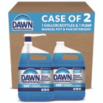 Dawn Professional Manual Pot and Pan Dish Detergent with Pump, Original Scent, (1) Pump and (2) 1 gal Bottles/Carton