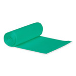 Heritage Eco Blend Max Can Liners, 33 gal, 0.8 mil, 33" x 39", Green, 25 Bags/Roll, 8 Rolls/Carton