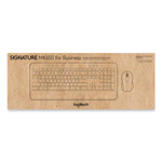 Logitech Signature MK650 Wireless Keyboard and Mouse Combo for Business, 2.4 GHz Frequency/32 ft Wireless Range, Off White