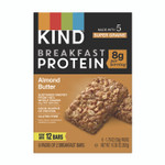 KIND Breakfast Protein Bars, Almond Butter, 1.76 oz Two-Bar Packs, 6/Box