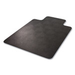 deflecto EconoMat Hard Floor Chair Mat, Lipped, 36 x 48, Black